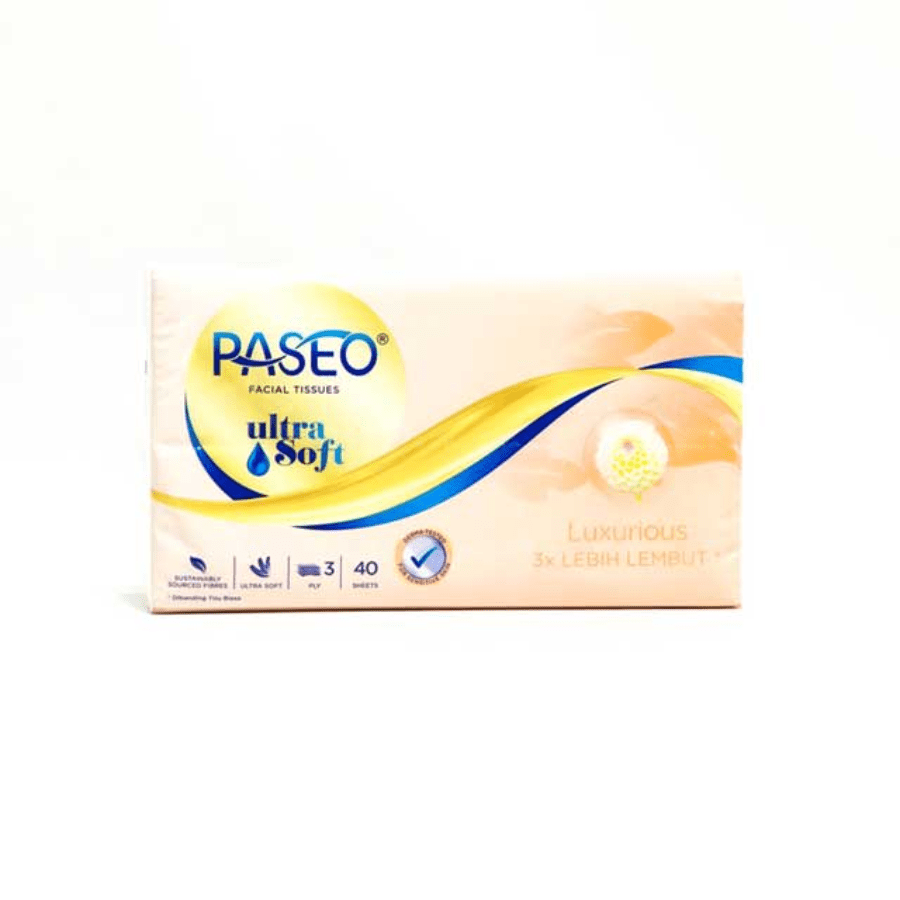 Paseo Ultra Soft Travel Pack Tisu Wajah 40sheets