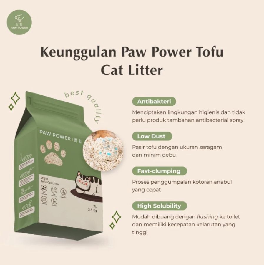 Paw Power Lavender Tofu Pasir Kucing