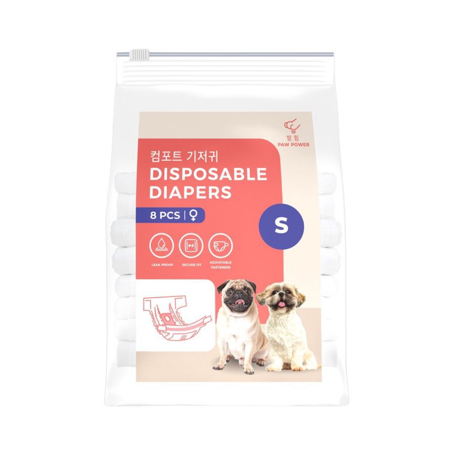 Paw Power Travelling Pet Diapers Popok Pampers Anjing Betina Full Size S