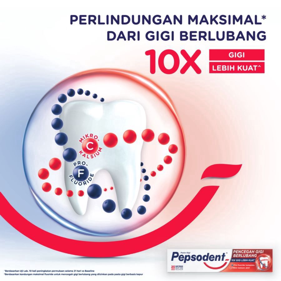 Pepsodent Pencegah Gigi Berlubang Toothpaste 225gram