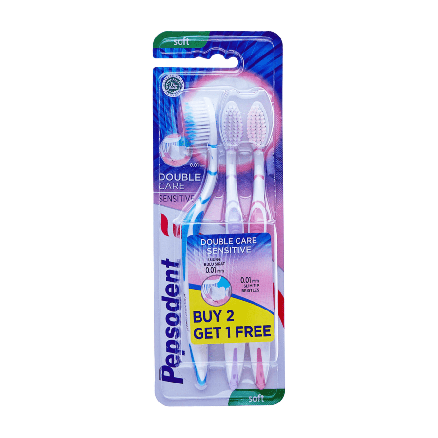 Pepsodent Nano Soft Sensitive Toothbrush 3pcs