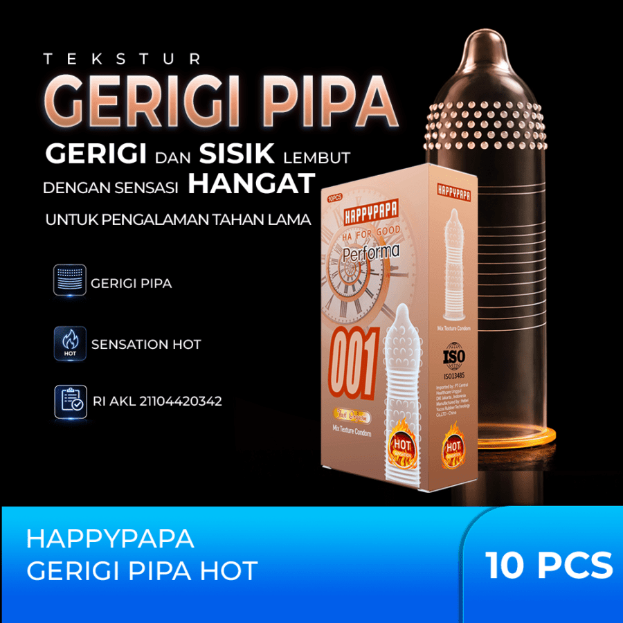 Happypapa 001 Performa Fast Orgasm Mix Texture Condom 10sachets