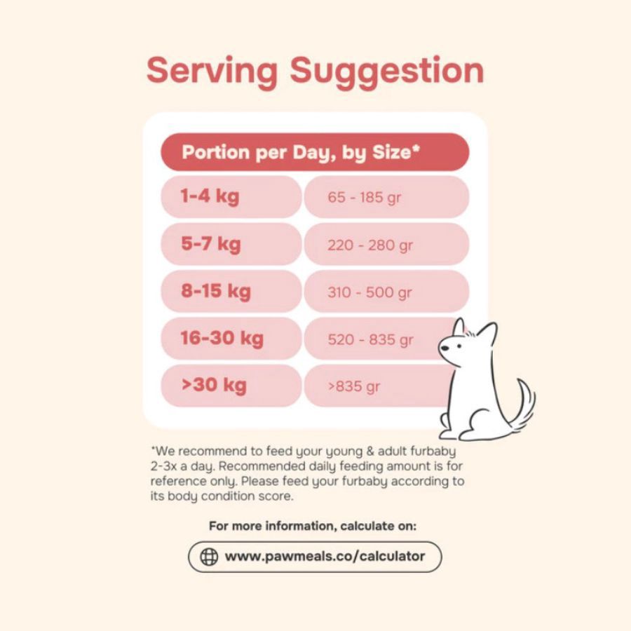 Pawmeals Young & Adult Chick n Salmon Cooked Makanan Anjing Basah 100gram