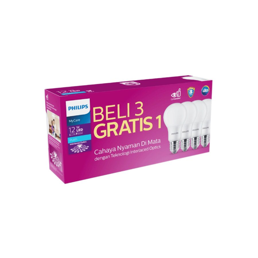 Philips MyCare 12W Cool Daylight Lampu LED Multipack 1pcs
