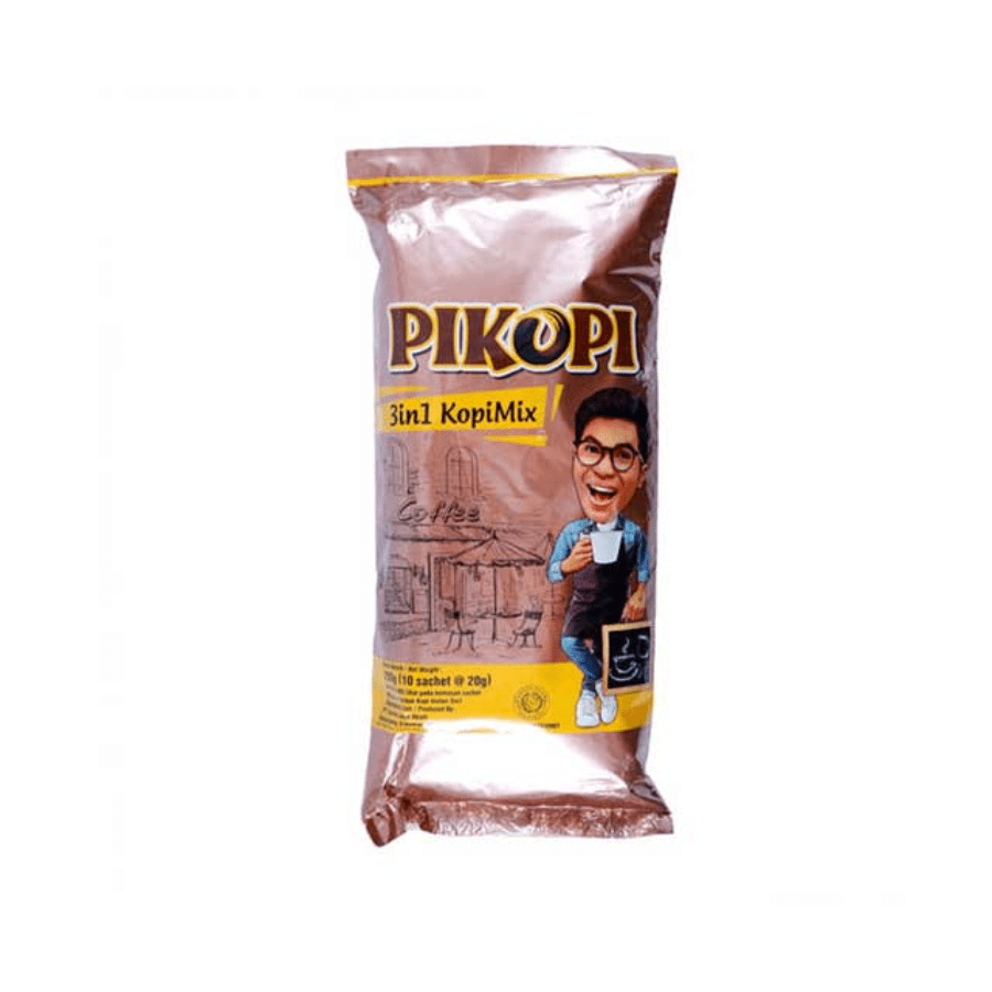 Pikopi 3in1 Kopi Mix Kopi Bubuk Bag 6+3 sachets x 20gr 180gram