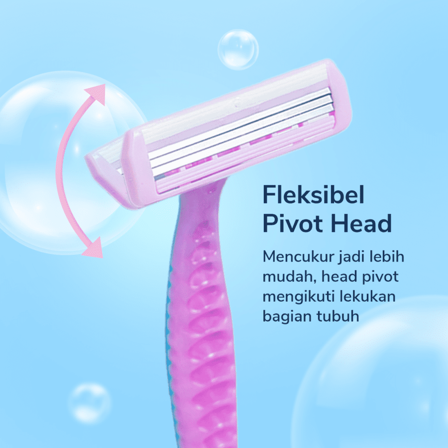 Pisau Cukur Wanita Triple Blade A Basics 2pcs
