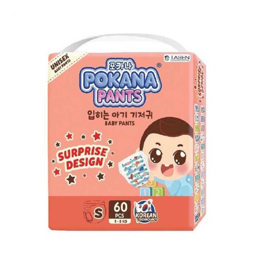 Pokana Unisex Baby S60 Diapers Pants 1pack