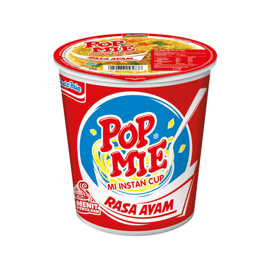 Pop Mie Lapeer Kuah Ayam Mie Instan Cup 75gram