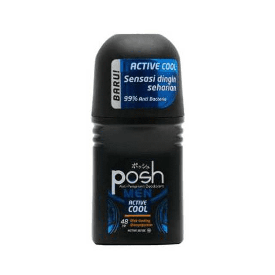 Posh Men Active Cool Deodorant Roll On 50ml