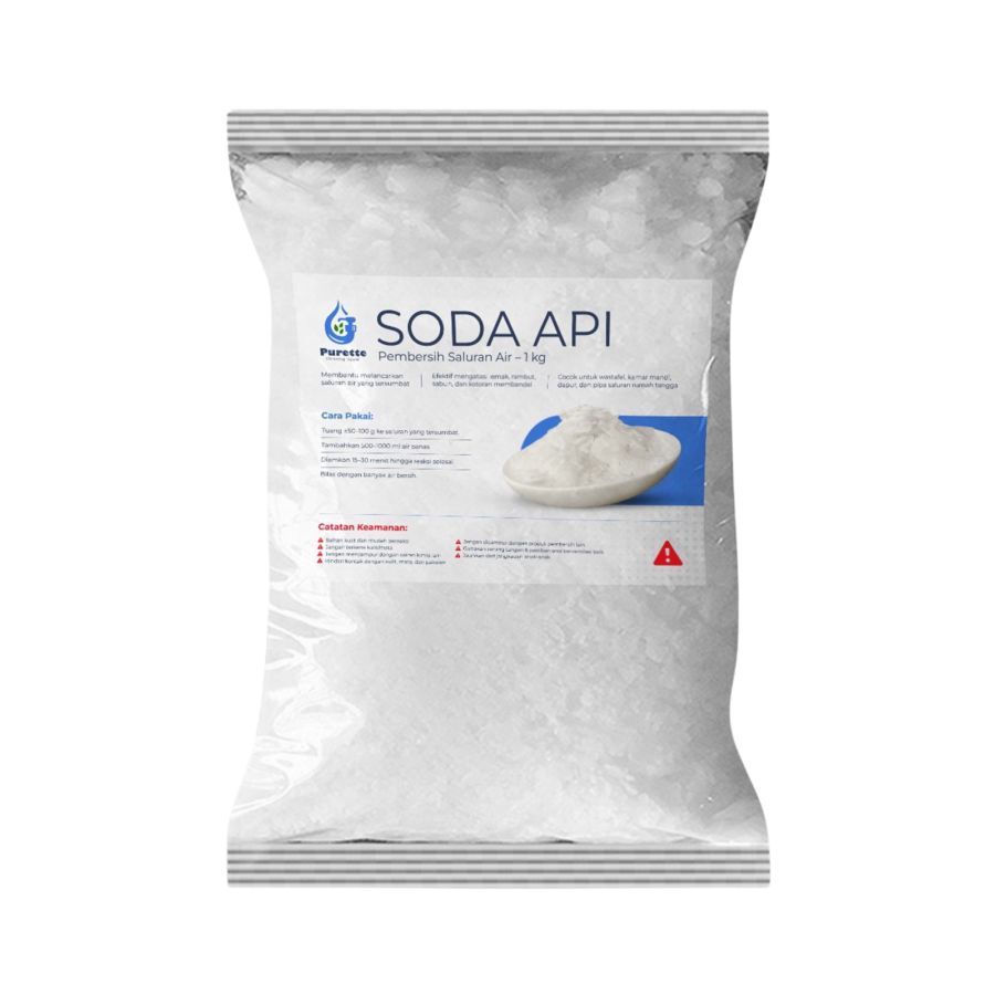 Purette Soda Api Pembersih Saluran Air 1kg 1kg