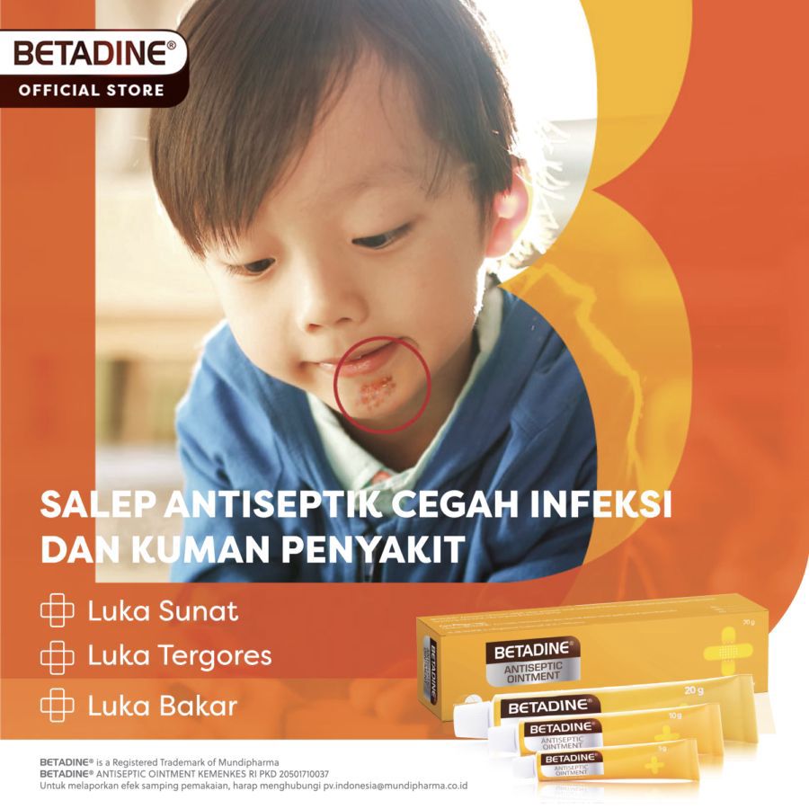 Betadine Ointment Salep Luka Antiseptik 5gram