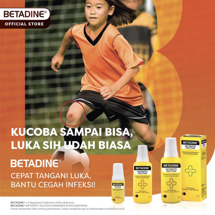 Betadine Antiseptic Solution Obat Luka 5ml