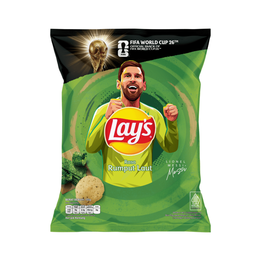 Lay's Keripik Kentang Rasa Rumput Laut Big Pack 105gram