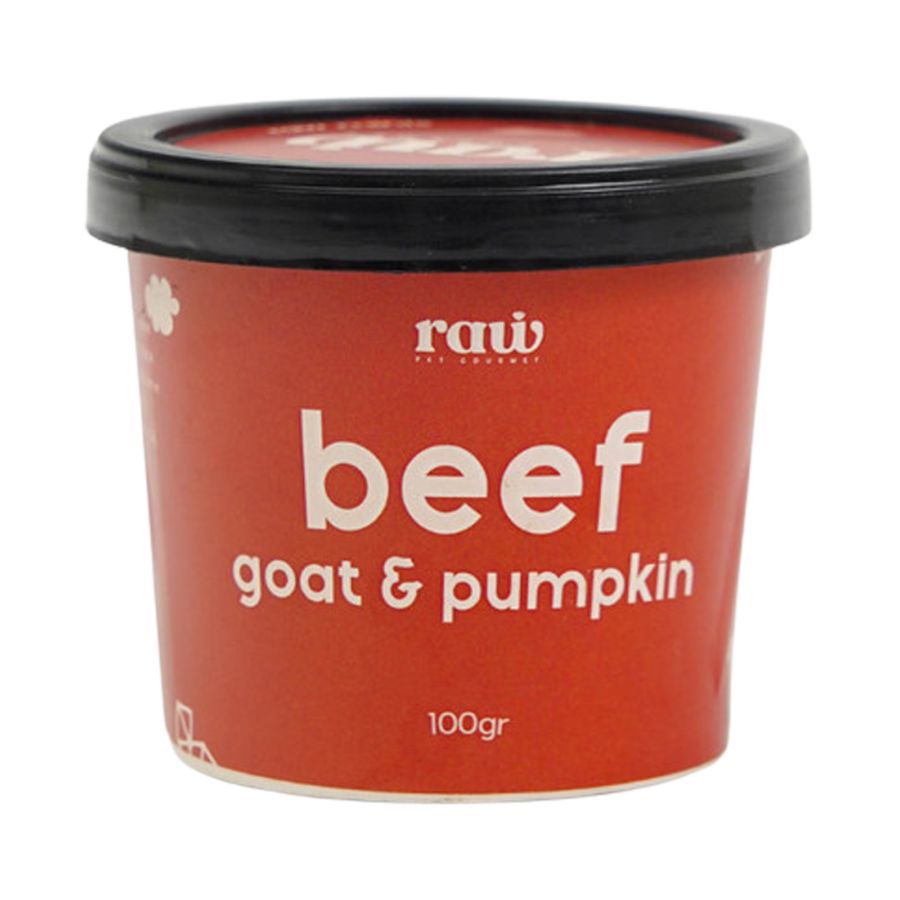 Raw Pet Gourmet Minis Beef, Goat & Pumpkin Makanan Basah Anjing 100gram