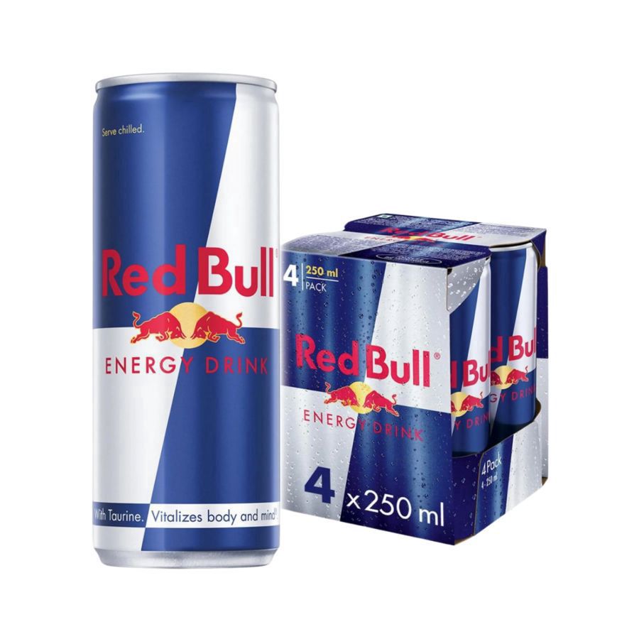 Red Bull Energy Drink Can Multipack 250ml 4pcs