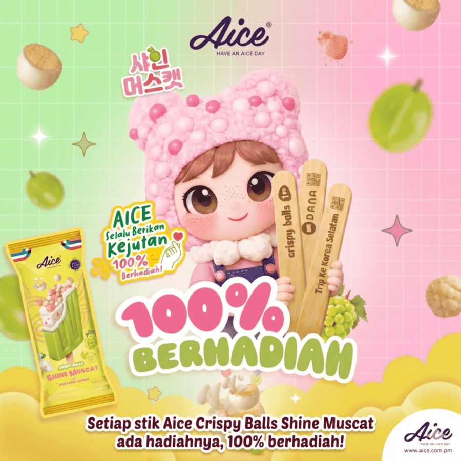 Aice Crispy Balls Shine Muscat with Popping Candy 65ml
