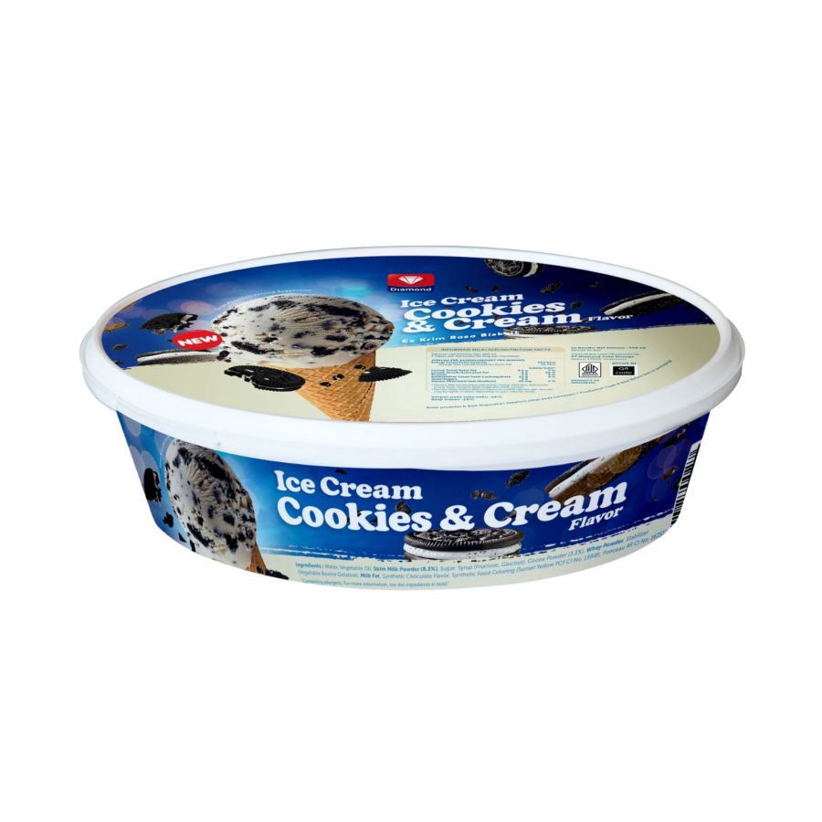 Diamond Ice Cream Cookies and Cream 700ml 1pcs