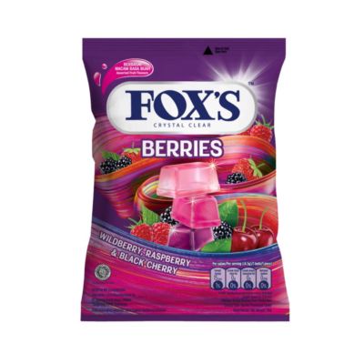 Fox's Crystal Clear Berries 90gr isi 20pcs 90gram 90gram