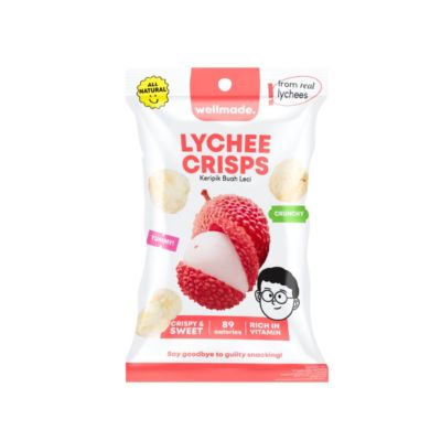 Wellmade Lychee Crisps 20 gr