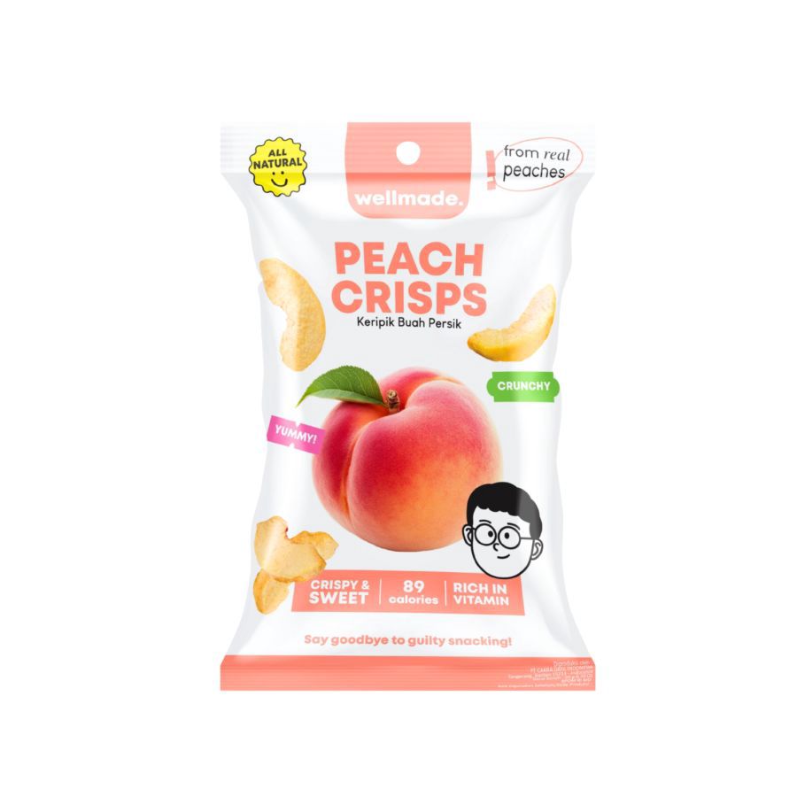 Wellmade Peach Crisps 20 gr 1pcs