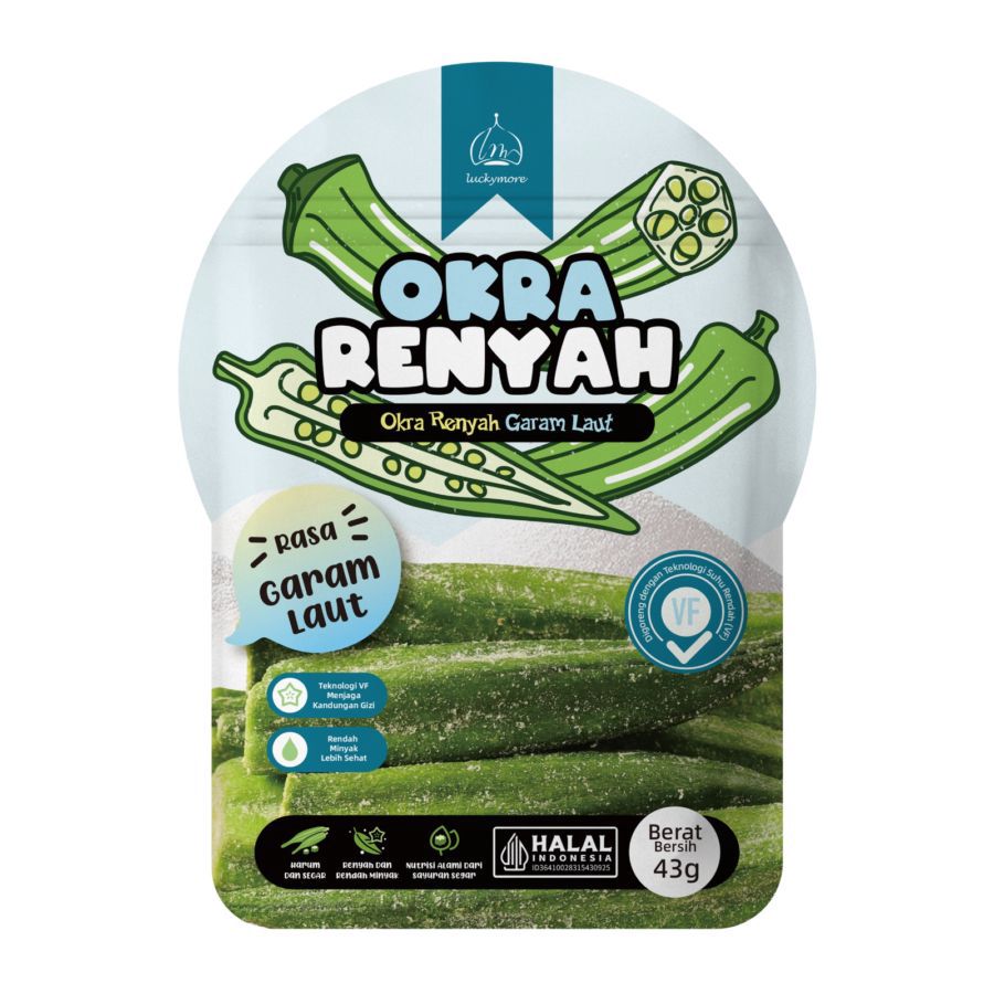Luckymore Okra Renyah Garam Laut 38gram
