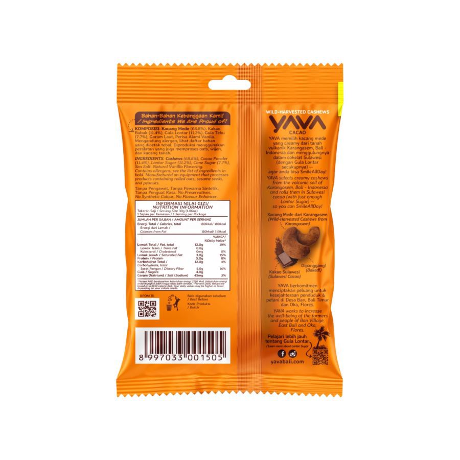 Yava Cacao Cashew 32gr 32gram