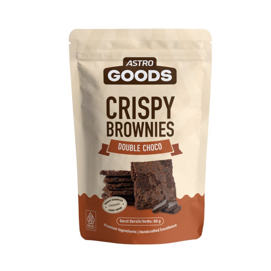 Crispy Brownies Double Choco Astro Goods 60gram