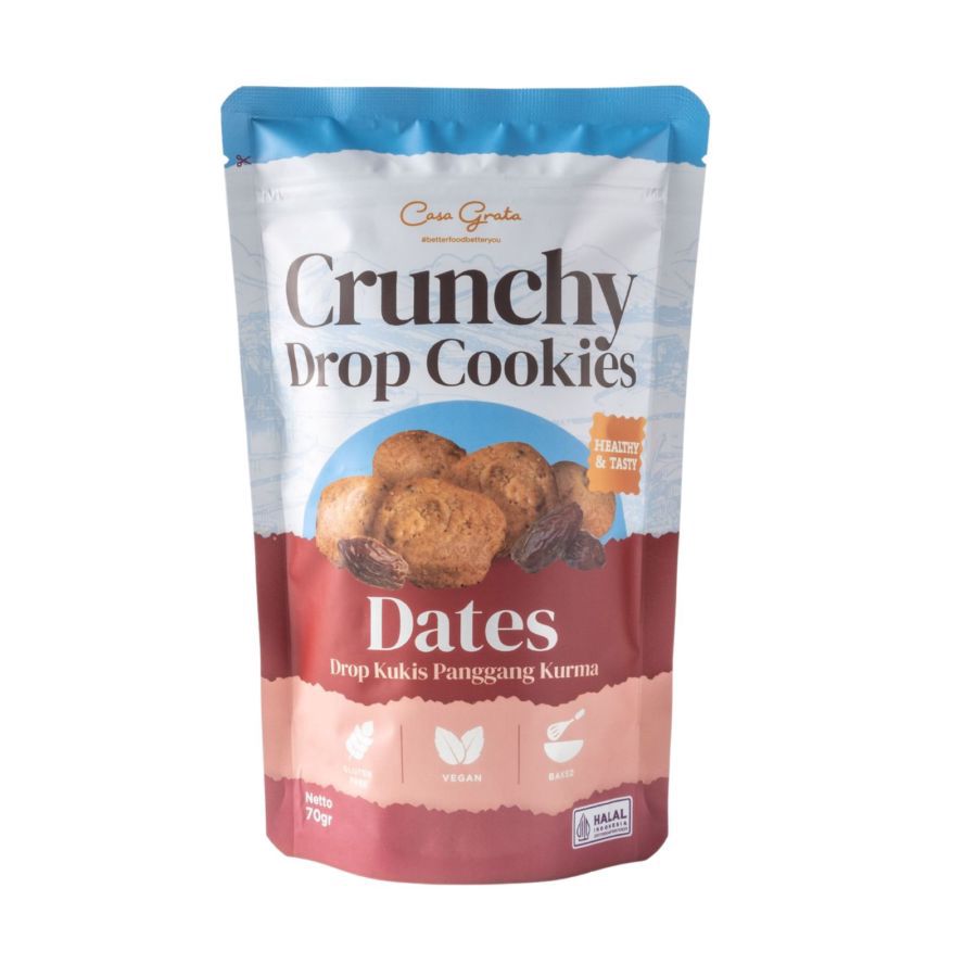 Casa Grata Crunchy Drop Cookies Dates 70gram