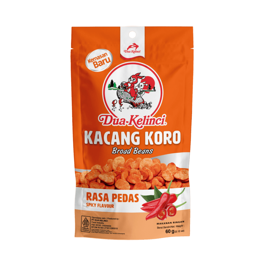 Dua Kelinci Kacang Koro Pedas 60gram