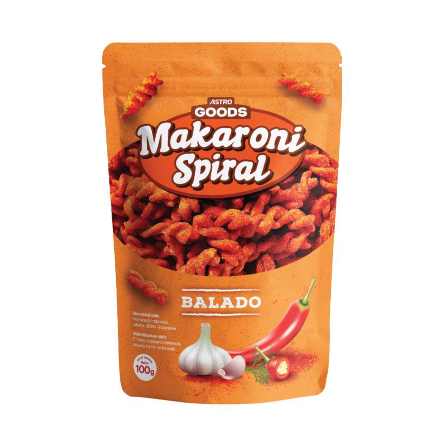 Makaroni Spiral Balado Astro Goods 100gr 100gram