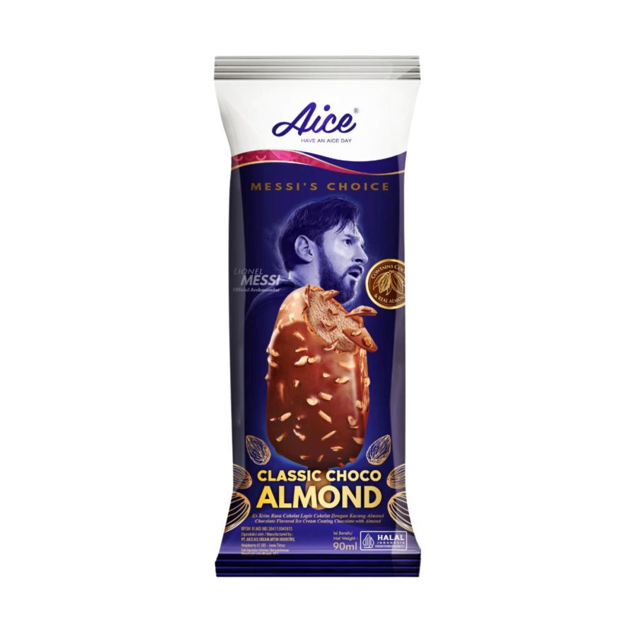 Aice Classic Choco Almond Ice Cream Stick 90ml