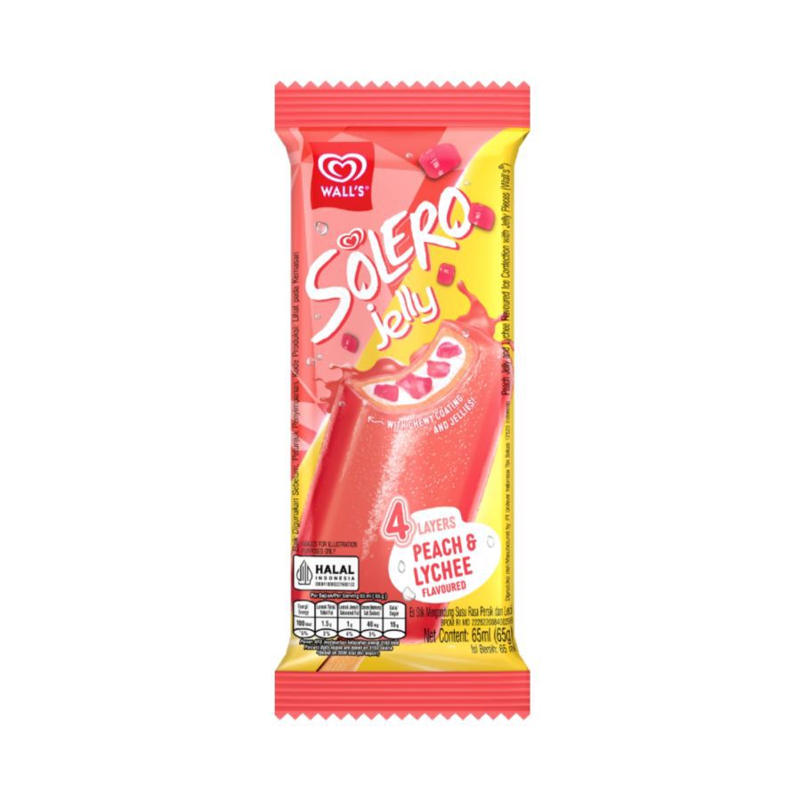 Walls Solero Jelly Peach Ice Cream 65ml