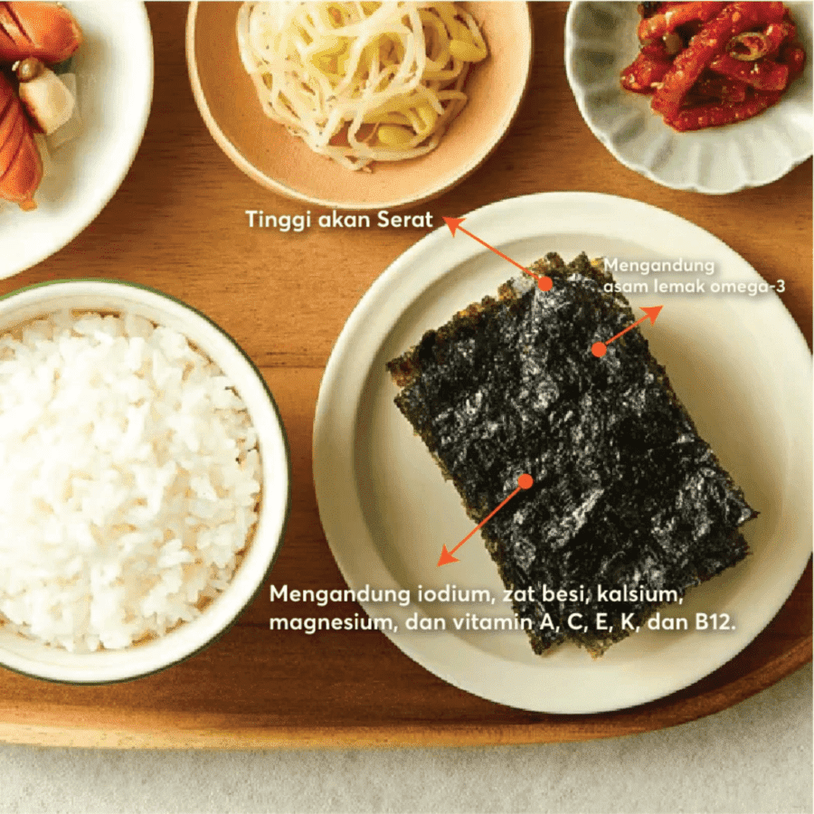 Bibigo Korean Style Seaweed Spicy 4gram (2+1) 3pcs