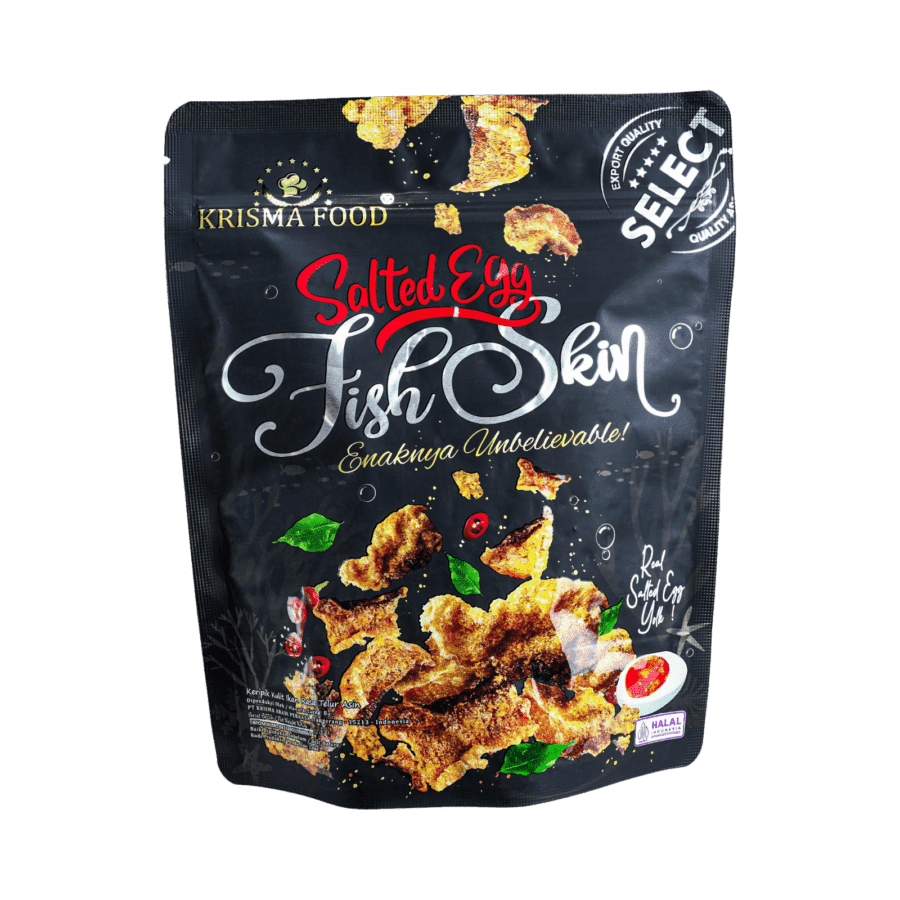 Krisma Food Salted Egg Fish Skin 100gram 1pcs