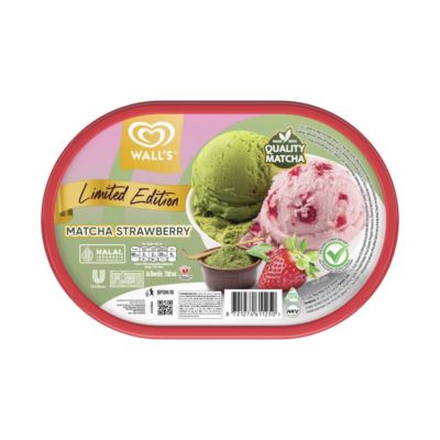 Walls Matcha Strawberry Ice Cream Tubs