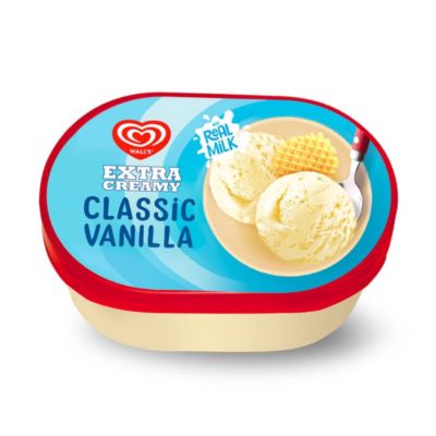 Wall's Extra Creamy Classic Vanilla Ice Cream Tubs