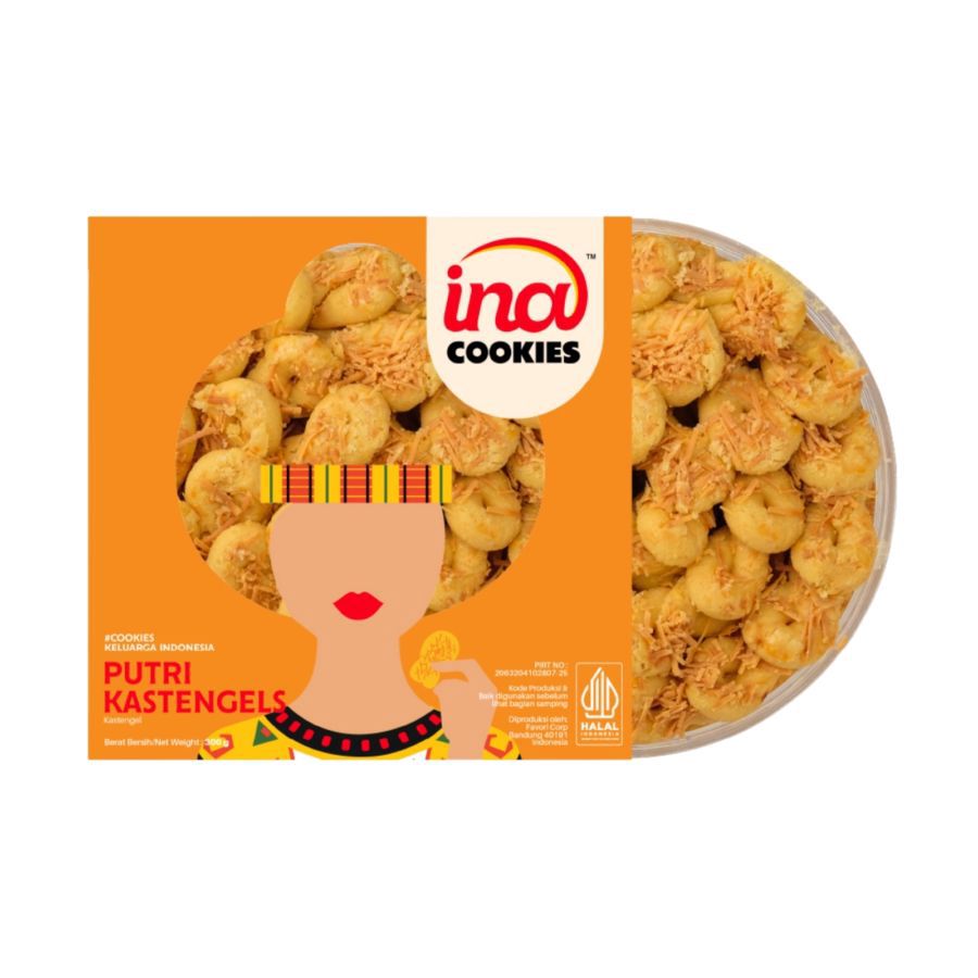 Ina Cookies Kue Kering Premium Kaastengels Regular 1pcs