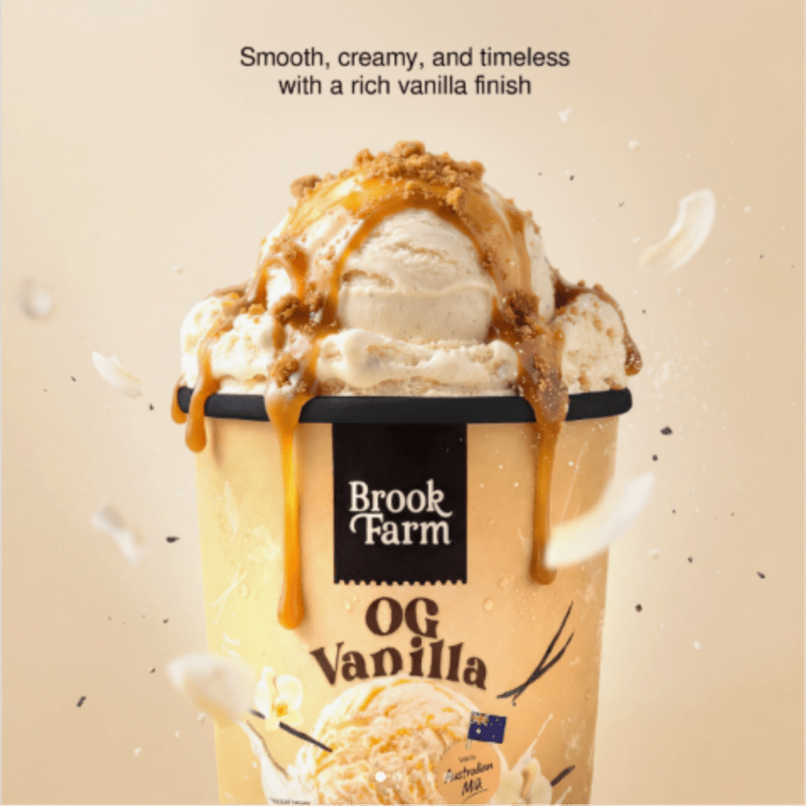 Brookfarm OG Vanilla Ice Cream 473ml