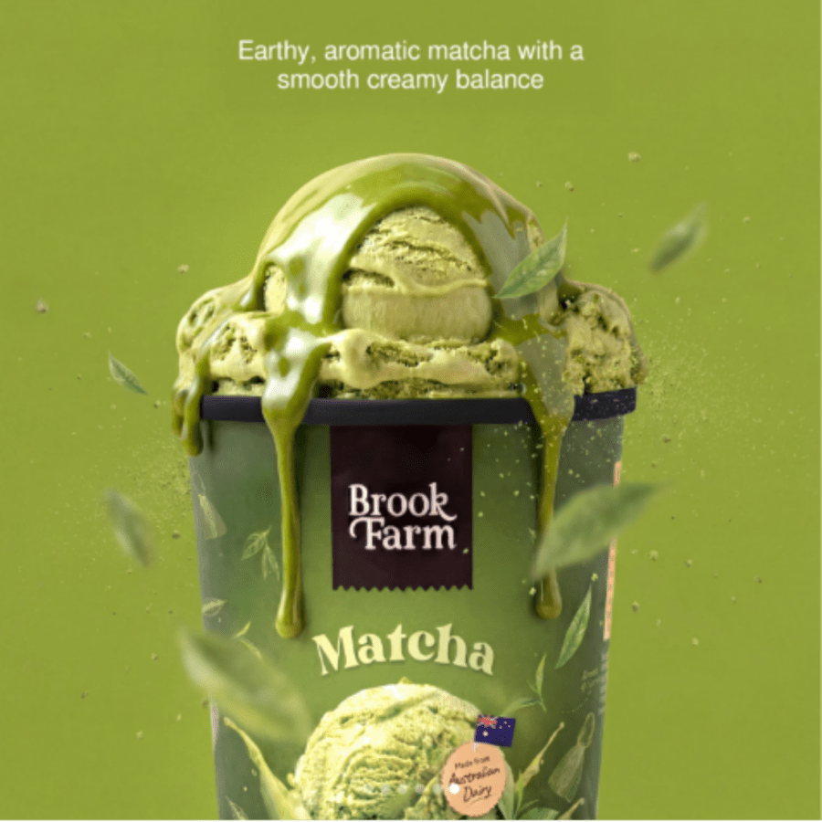 Brookfarm Matcha Premium Ice Cream 473ml