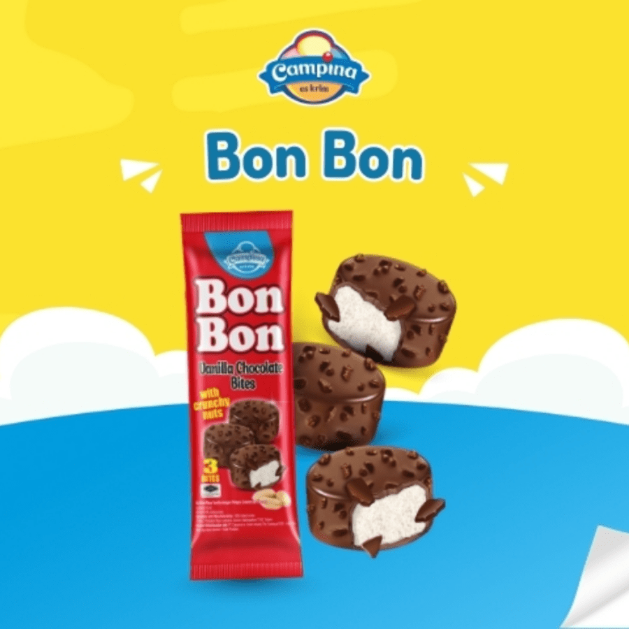 Campina Bon Bon Vanilla Chocolate Bites 45gram
