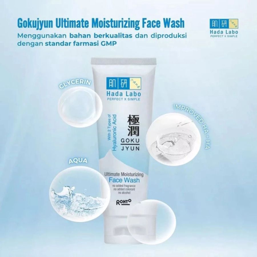 Rohto Hada Labo Ultimate Moisturizing Face Wash 100gram