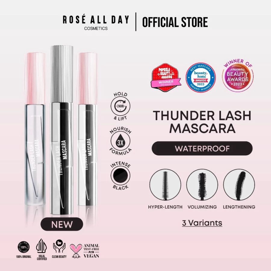 Rose All Day Thunder Lash Lengthening Mascara 8gram