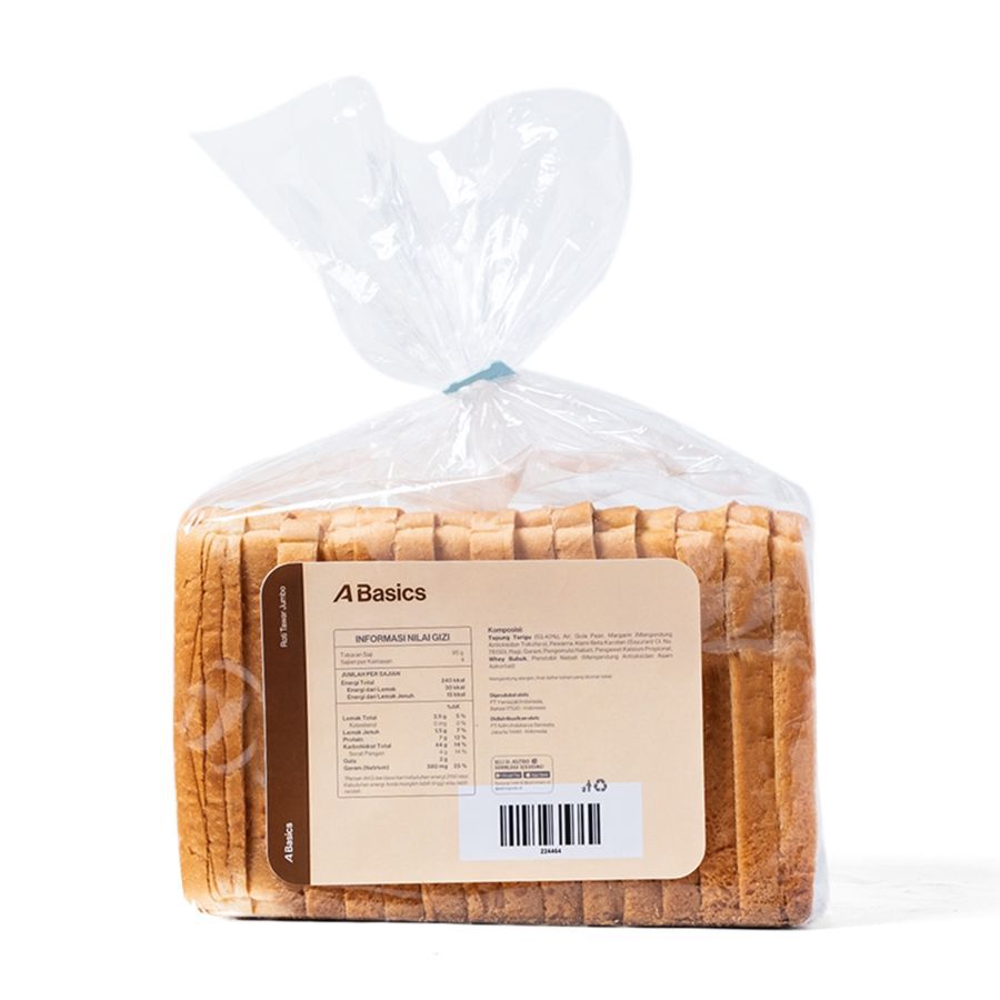 Roti Tawar Jumbo A Basics 510gram