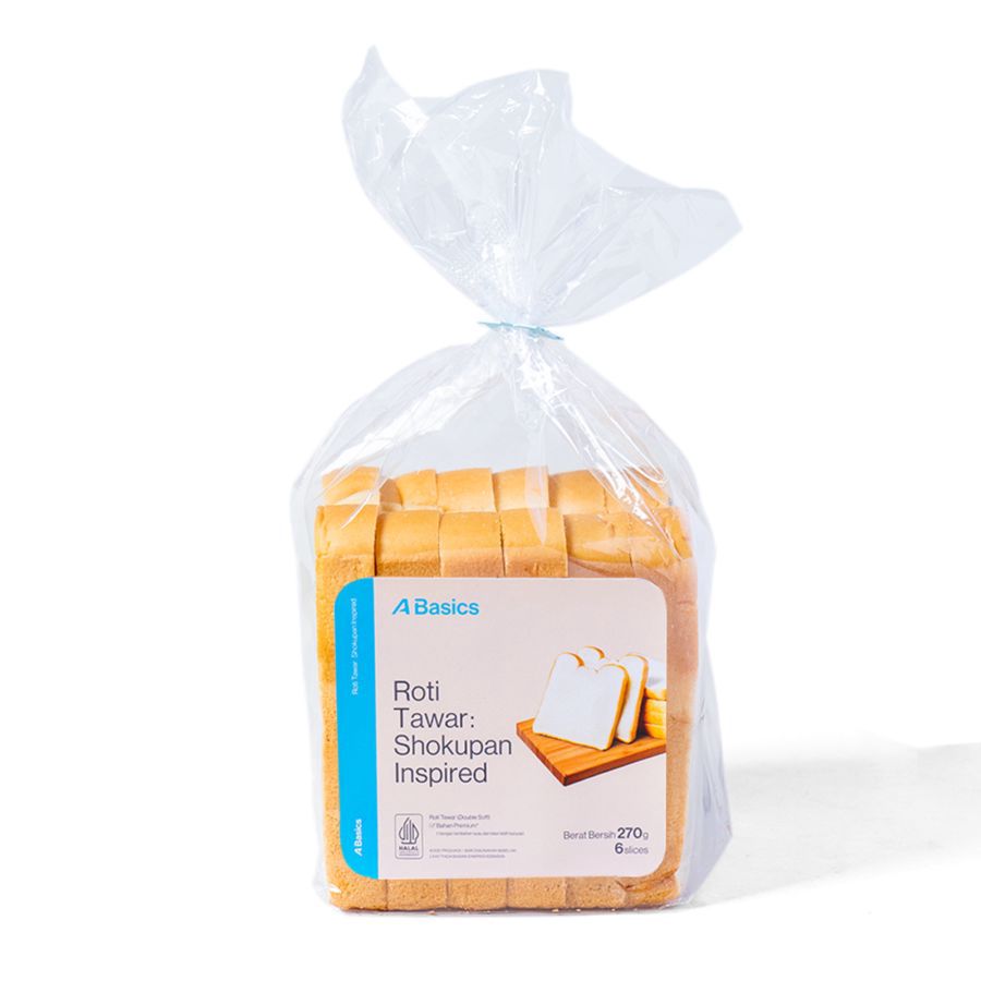 Roti Tawar: Shokupan Inspired A Basics 6pcs 270gram