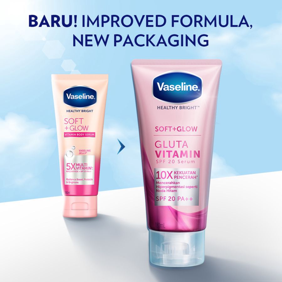 Vaseline Healthy Bright Soft+Glow Gluta Vitamin Body Serum 100ml