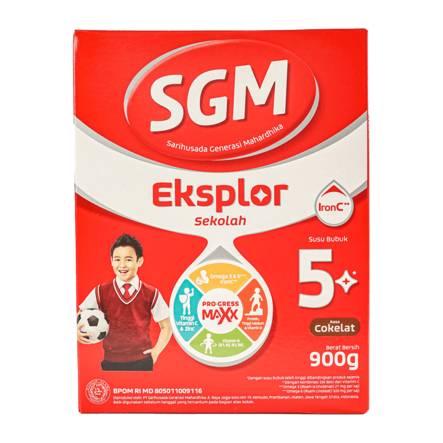 SGM Explor 5+ Cokelat Susu Pertumbuhan Anak 5-12 Tahun 900gram