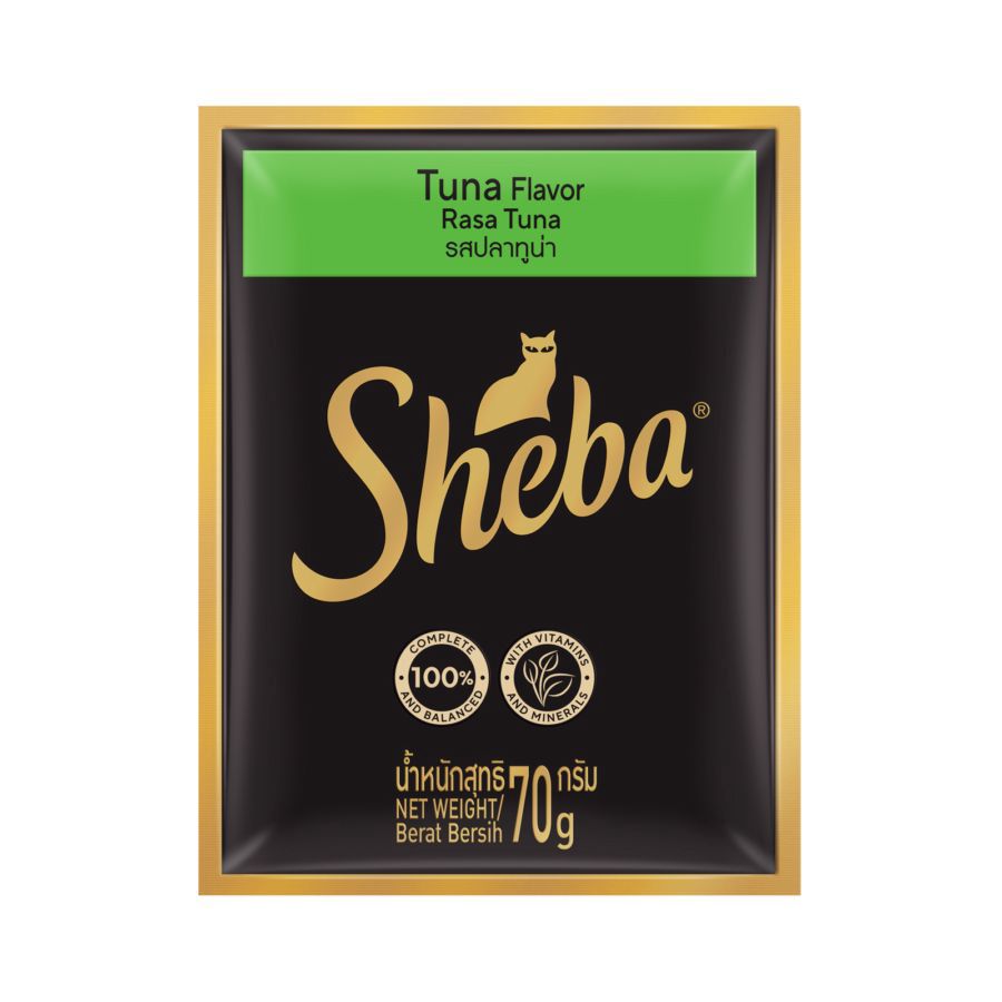 Sheba Tuna Makanan Kucing Basah 6 pcs x 70 gram