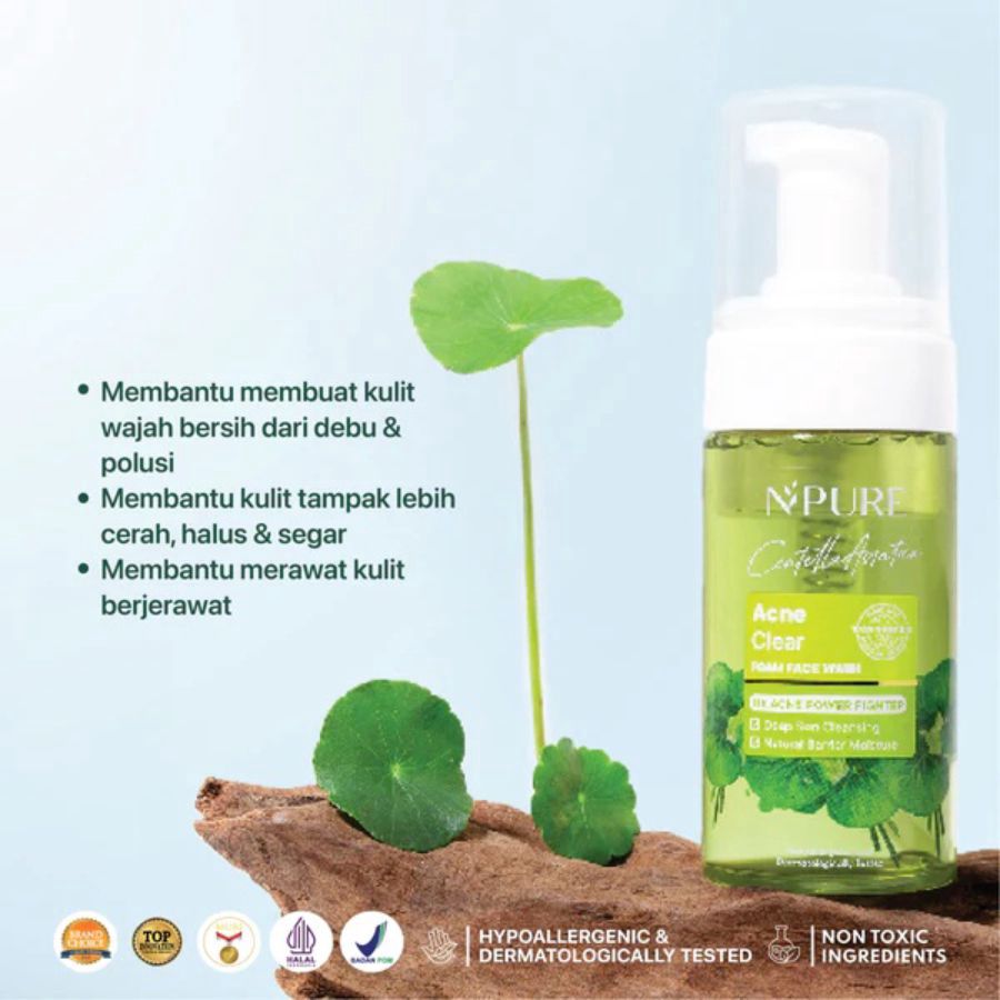 Npure Cica Acne Clear Foam Facial Wash 100ml