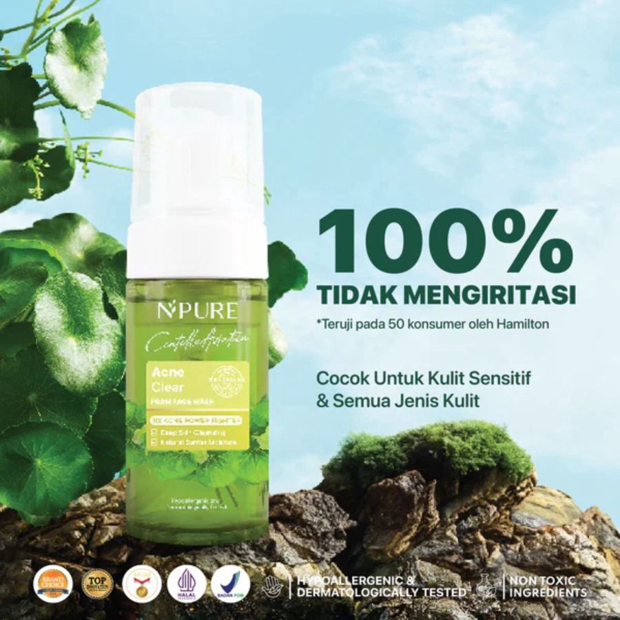 Npure Cica Acne Clear Foam Facial Wash 100ml