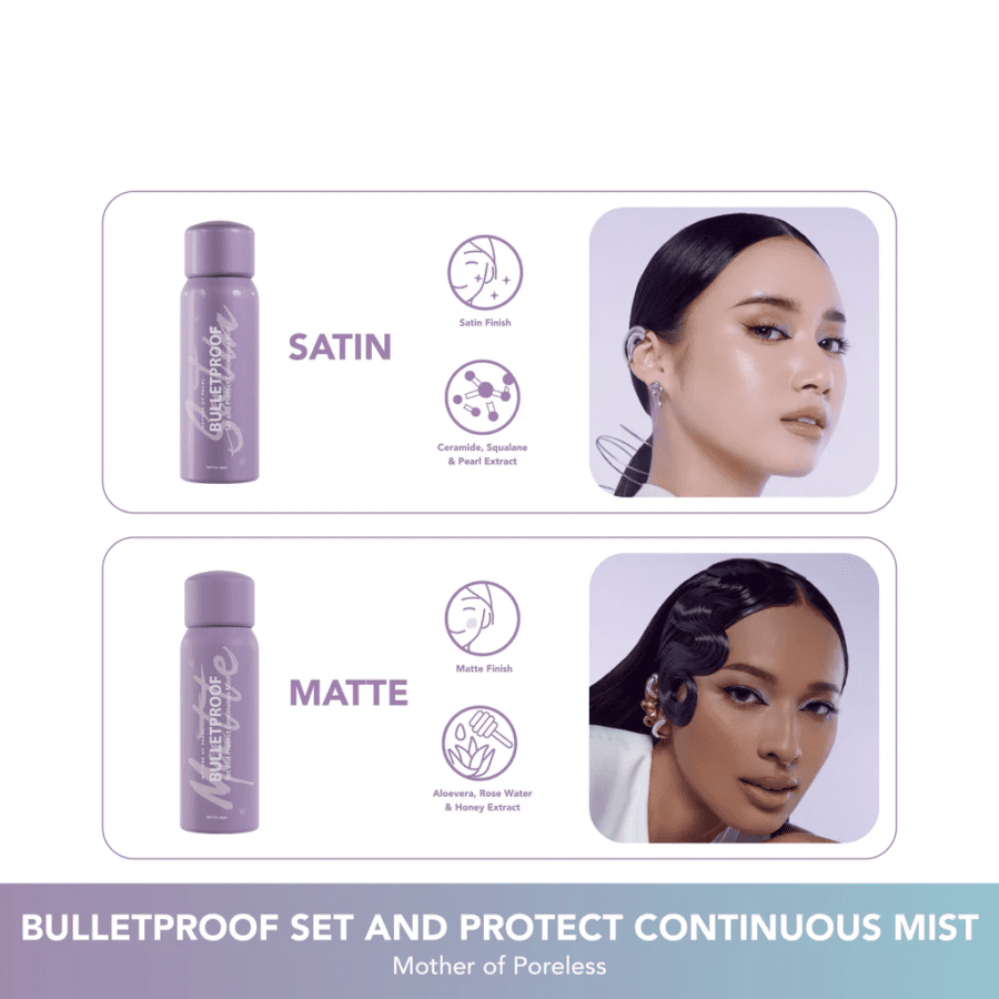 MOP Beauty Bulletproof Set and Protect Continuous Mist Satin Setting Spray 150ml